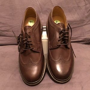 New in Box Brown Frye Oxford Dress Shoes sz 9.5